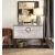 Brancaster Top Grain Leather/Aluminum Console Table
