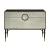 Brancaster Top Grain Leather/Aluminum Console Table