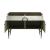Brancaster Top Grain Leather/Aluminum Console Table