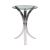 Emmett Tempered Glass Round Accent Table with Acrylic Base