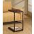 Jose Wood Veneer Rectangular Accent Table with Bottom Shelf