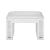 Nysa 90158 PU/Mirrored/Faux Crystals Vanity Stool