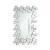 Pamela Frameless Wall Mirror with Staggered Tiles