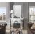 Nysa 90204 Mirror/Faux Crystals LED Fireplace w/ Adjustable Temperature & Timer