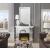 Nysa 90204 Mirror/Faux Crystals LED Fireplace w/ Adjustable Temperature & Timer
