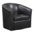 Turner Leatherette Sloped Arm Accent Swivel Chair