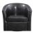 Turner Leatherette Sloped Arm Accent Swivel Chair