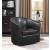 Turner Leatherette Sloped Arm Accent Swivel Chair