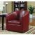 Turner Leatherette Sloped Arm Accent Swivel Chair