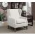 Fleur Fabric Wing Back Accent Chair