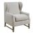 Fleur Fabric Wing Back Accent Chair