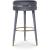 Coral Velvet Swivel Bar Stool