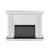 Nysa 90254 Mirror/Faux Crystals LED Fireplace w/ Adjustable Temperature & Timer