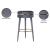 Coral Velvet Swivel Bar Stool