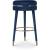 Coral Velvet Swivel Bar Stool