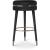 Coral Velvet Swivel Bar Stool