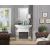 Nysa 90272 Mirror/Faux Crystals LED Fireplace w/ Adjustable Temperature & Timer