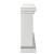 Nysa 90272 Mirror/Faux Crystals LED Fireplace w/ Adjustable Temperature & Timer