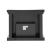 Nysa 90272 Mirror/Faux Crystals LED Fireplace w/ Adjustable Temperature & Timer