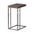 Pedro Expandable Wood Veneer Top Accent Table with Metal Base