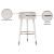 Coral Velvet Swivel Bar Stool