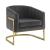 Joey Tufted Velvet Fabric Barrel Accent Chair