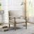 Monaghan Linen Fabric Accent Chair with Casters