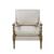 Monaghan Linen Fabric Accent Chair with Casters