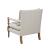 Monaghan Linen Fabric Accent Chair with Casters