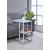 Daisy 1-shelf Glass Accent Table with Chrome Base