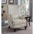 Pippin Curved Arm High Back Fabric Accent Chair