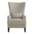 Pippin Curved Arm High Back Fabric Accent Chair