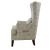 Pippin Curved Arm High Back Fabric Accent Chair
