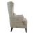 Pippin Curved Arm High Back Fabric Accent Chair