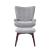 Willow Fabric Accent Chair with Ottoman