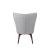 Willow Fabric Accent Chair with Ottoman
