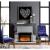 Noralie 90455 Mirror/Faux Diamonds LED Fireplace w/ Adjustable Temperature & Timer