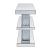 Nysa 90460 Mirrored/Faux Crystals Console Table