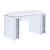 Noralie 90467 PU/Mirrored/Faux Diamonds Vanity Stool