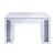 Noralie 90467 PU/Mirrored/Faux Diamonds Vanity Stool