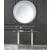 Nysa 90495 Mirrored/Faux Crystals Console Table