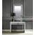 Noralie 90505 Mirrored/Faux Diamonds Console Table