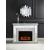 Laksha 90522 Mirror/Stone LED Fireplace w/ Adjustable Temperature & Timer