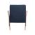 Cheryl Fabric Accent Chair with Wooden Arms