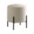 Basye Round Faux Sheep Fur Ottoman