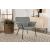 Davina Fabric Flared Arms Accent Chair