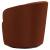 Joyce Velvet Sloped Arms Swivel Chair