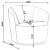 Joyce Velvet Sloped Arms Swivel Chair