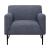 Darlene Fabric Tight Back Accent Chair