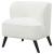 Alonzo Faux Fur Track Arms Accent Chair